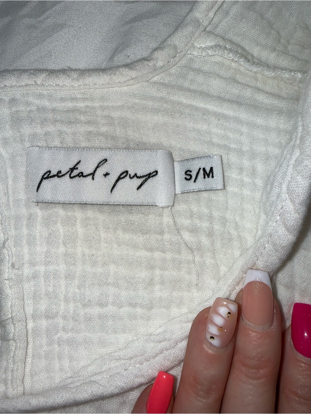 Petal & Pup Ivory V-Neck Beach Tunic Coverup - Picture 2 of 5